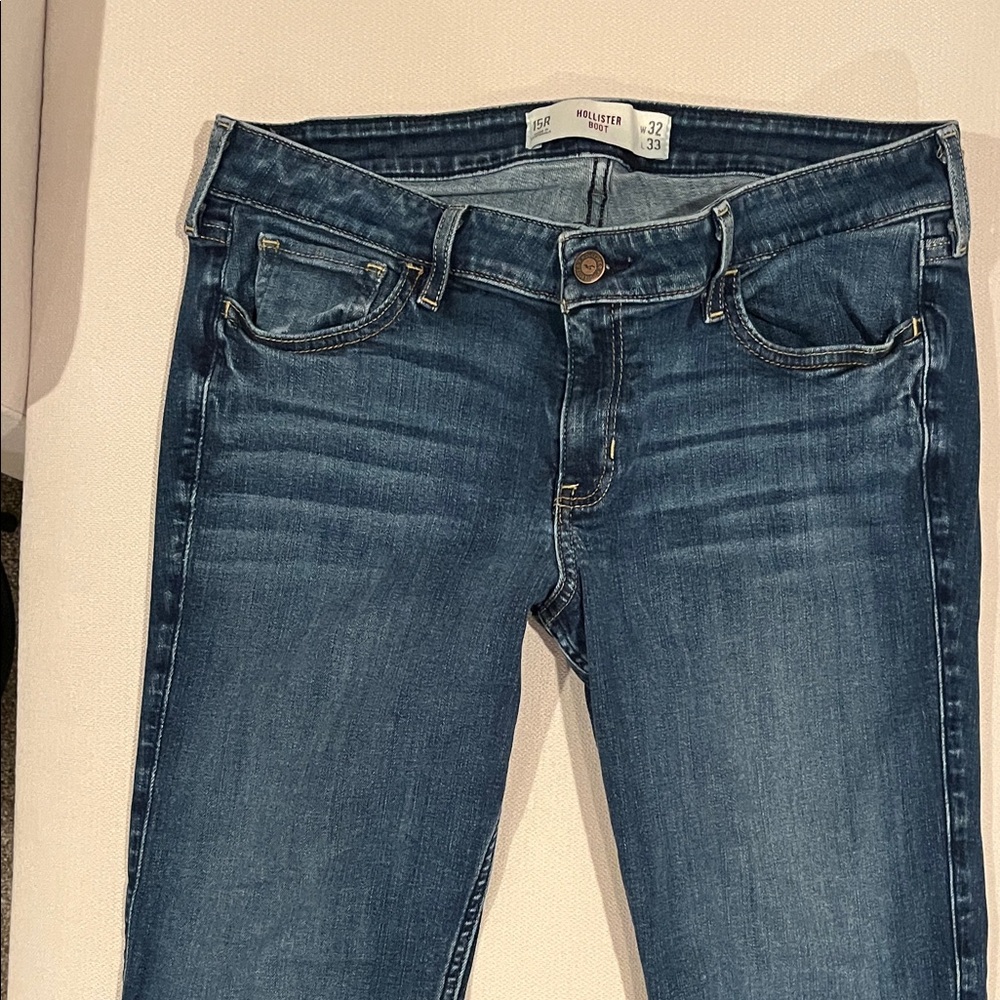 Hollister Women's Dark Blue Skinny Jeans
